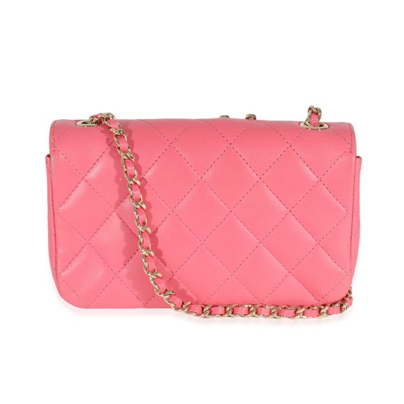Chanel Pink Lambskin Emoticon Extra Mini Flap - Picture 5 of 9